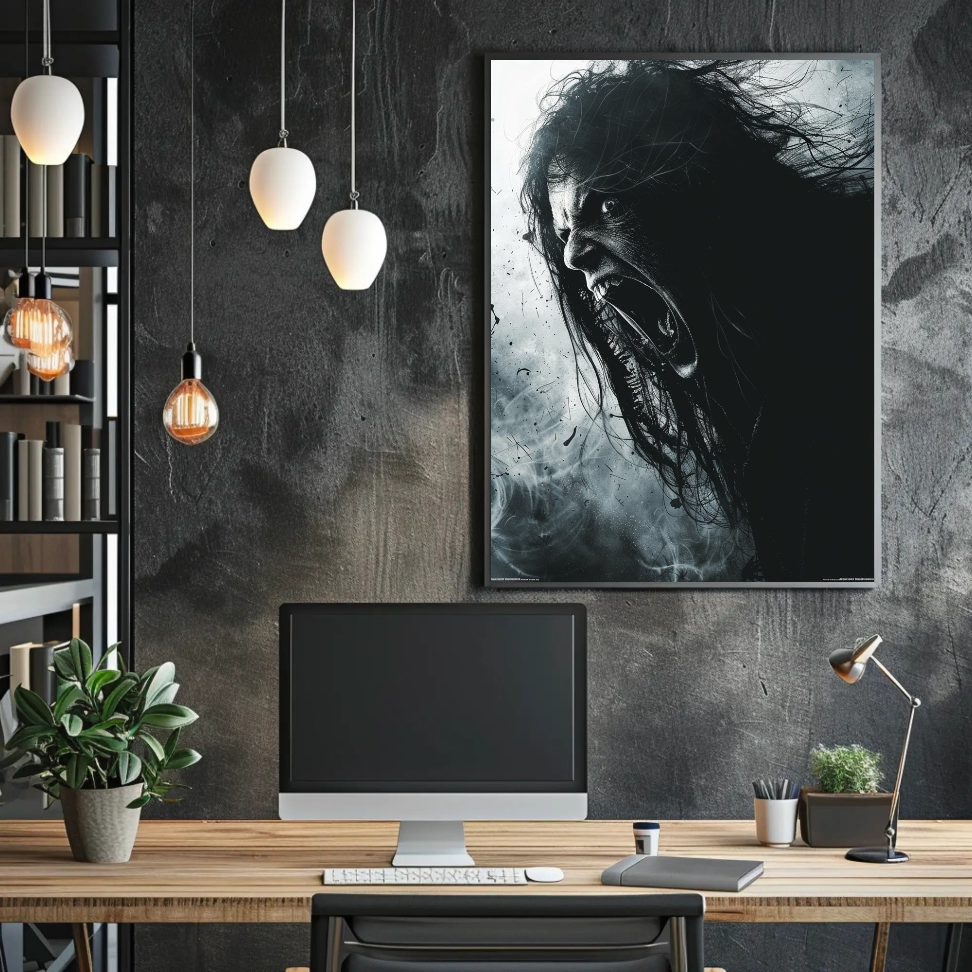 Intense Expression Art Poster for Home Decor and Wall Art PosterGoat