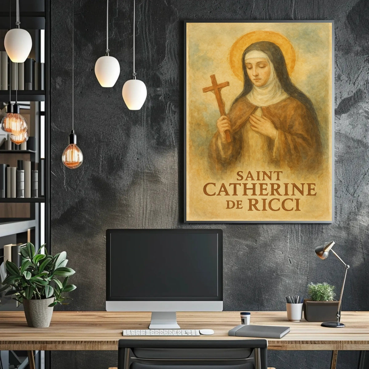 Saint Catherine de Ricci Religious Figure Wall Poster