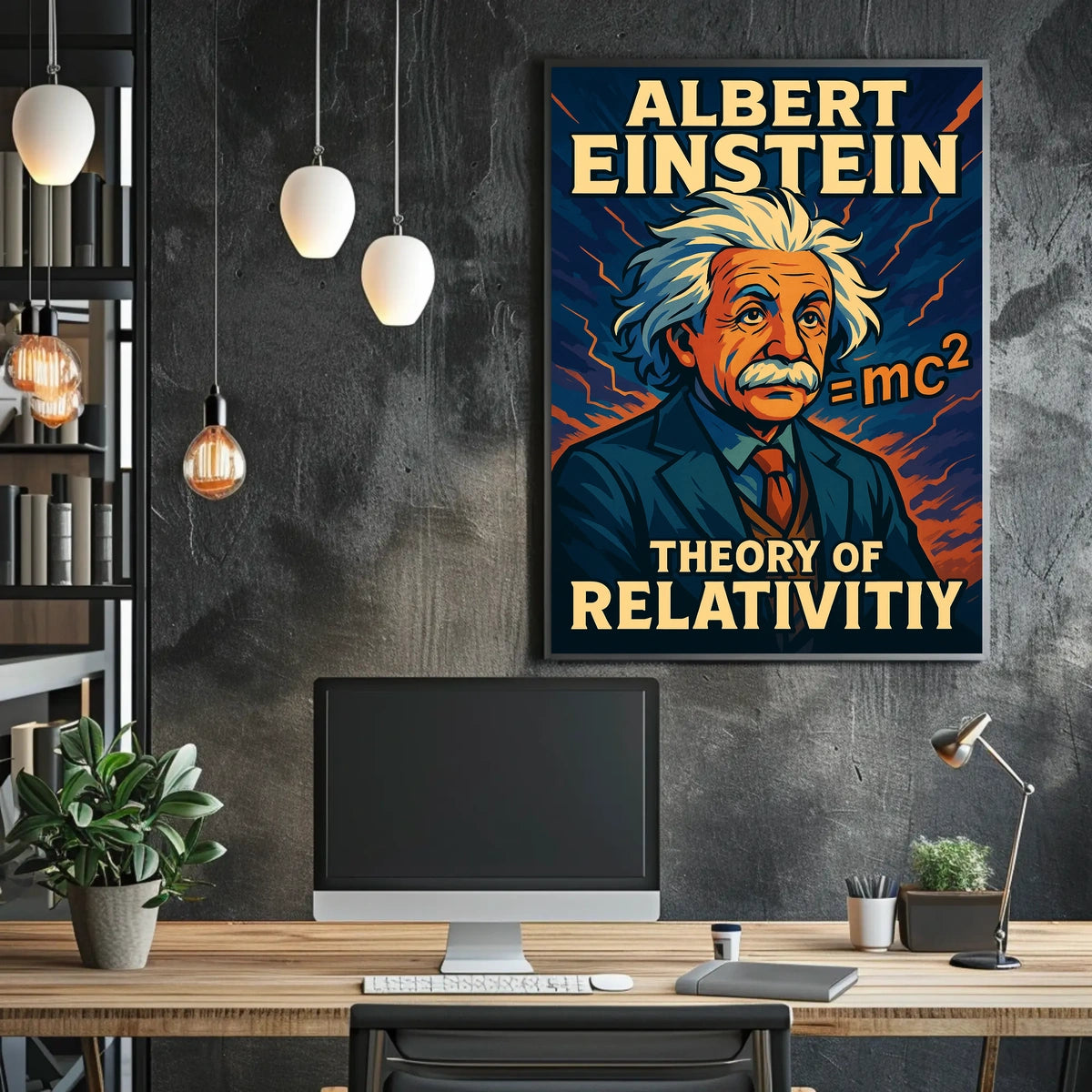 Albert Einstein Theory Of Relativity Poster