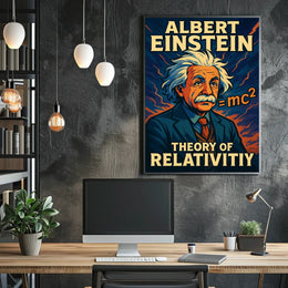 Albert Einstein Theory Of Relativity Poster