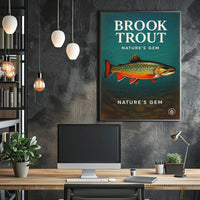 Nature's Gem Brook Trout Poster PosterGoat