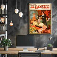 The Great Dayton Show Magic Performance Vintage Artistic Poster