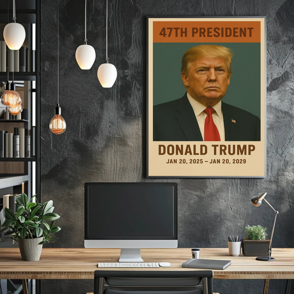 Donald Trump Authority Vintage Portrait Poster
