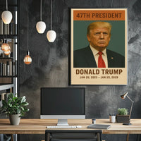 Donald Trump Authority Vintage Portrait Poster