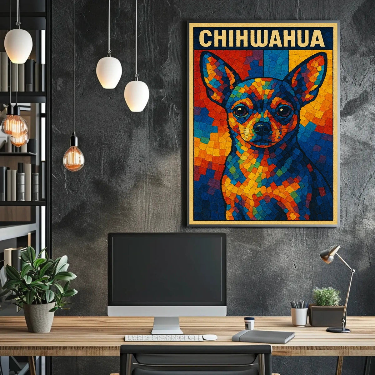 Colorful Chihuahua Art Poster