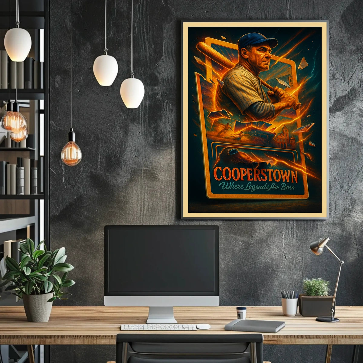 Cooperstown Where Legends Are Born Poster