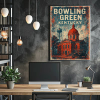 Bowling Green Kentucky Cityscape Photography Poster