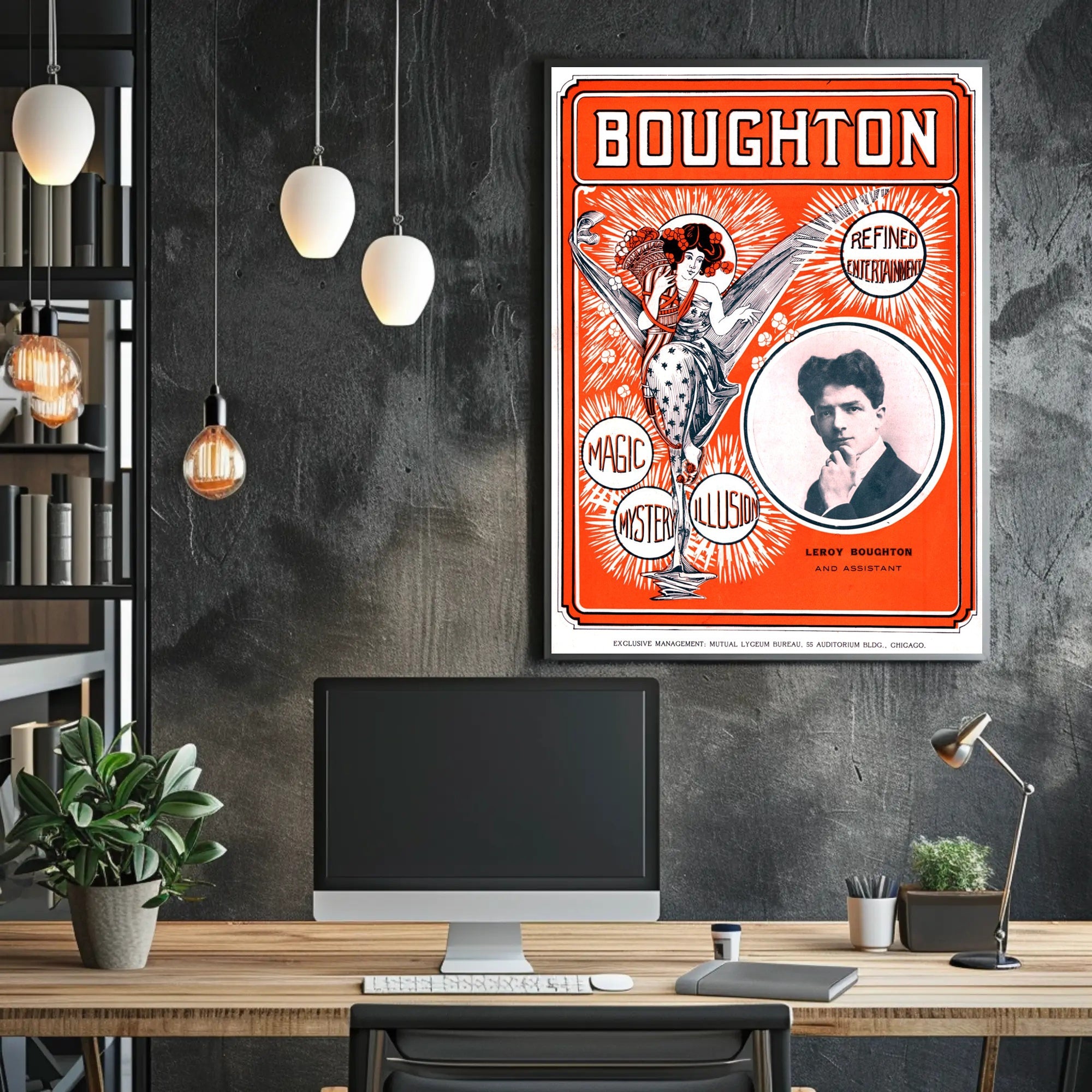 Leroy Boughton Magic Show Art Nouveau Poster