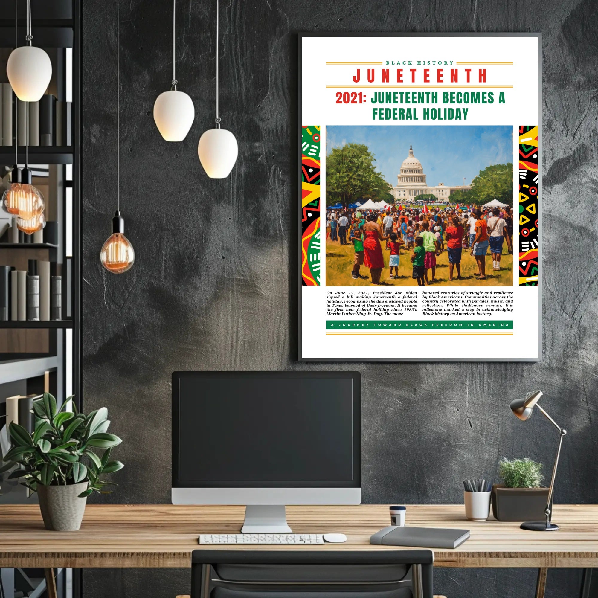 Juneteenth Celebration at U.S. Capitol Cultural or Heritage Poster