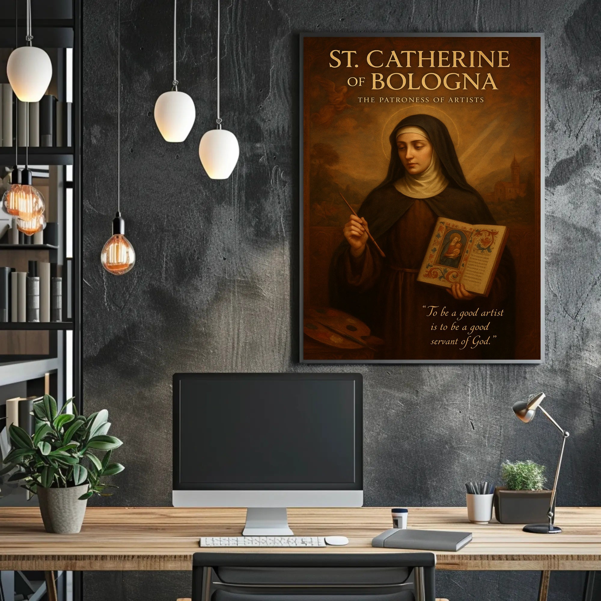 St. Catherine Of Bologna The Patroness Poster
