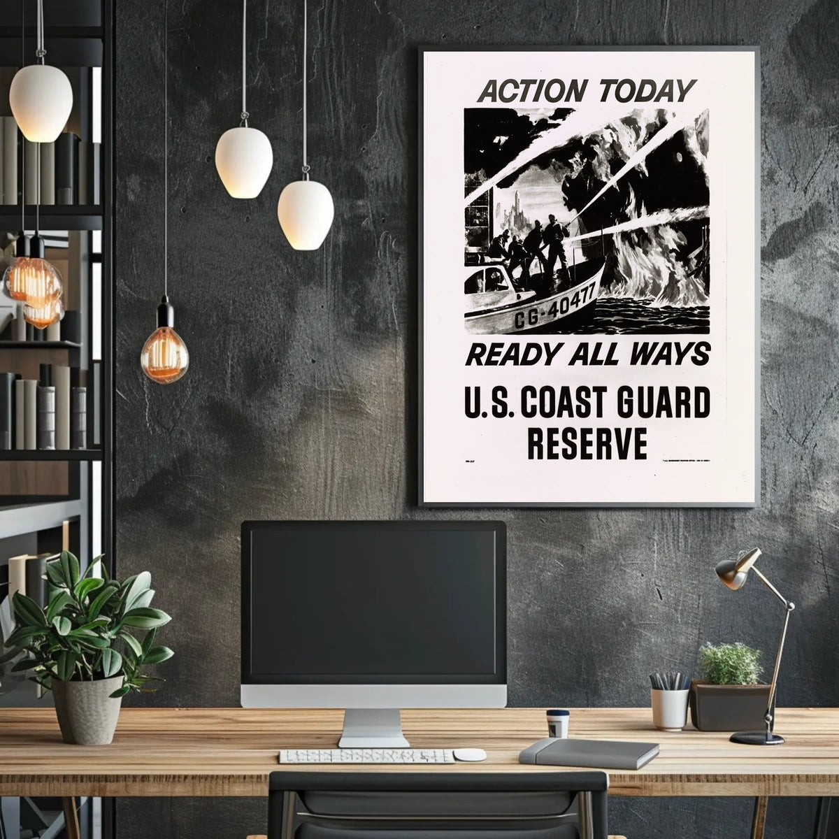 Vintage Coast Guard Recruitment Poster for Military Enthusiasts