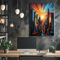 Urban Sunrise Poster PosterGoat