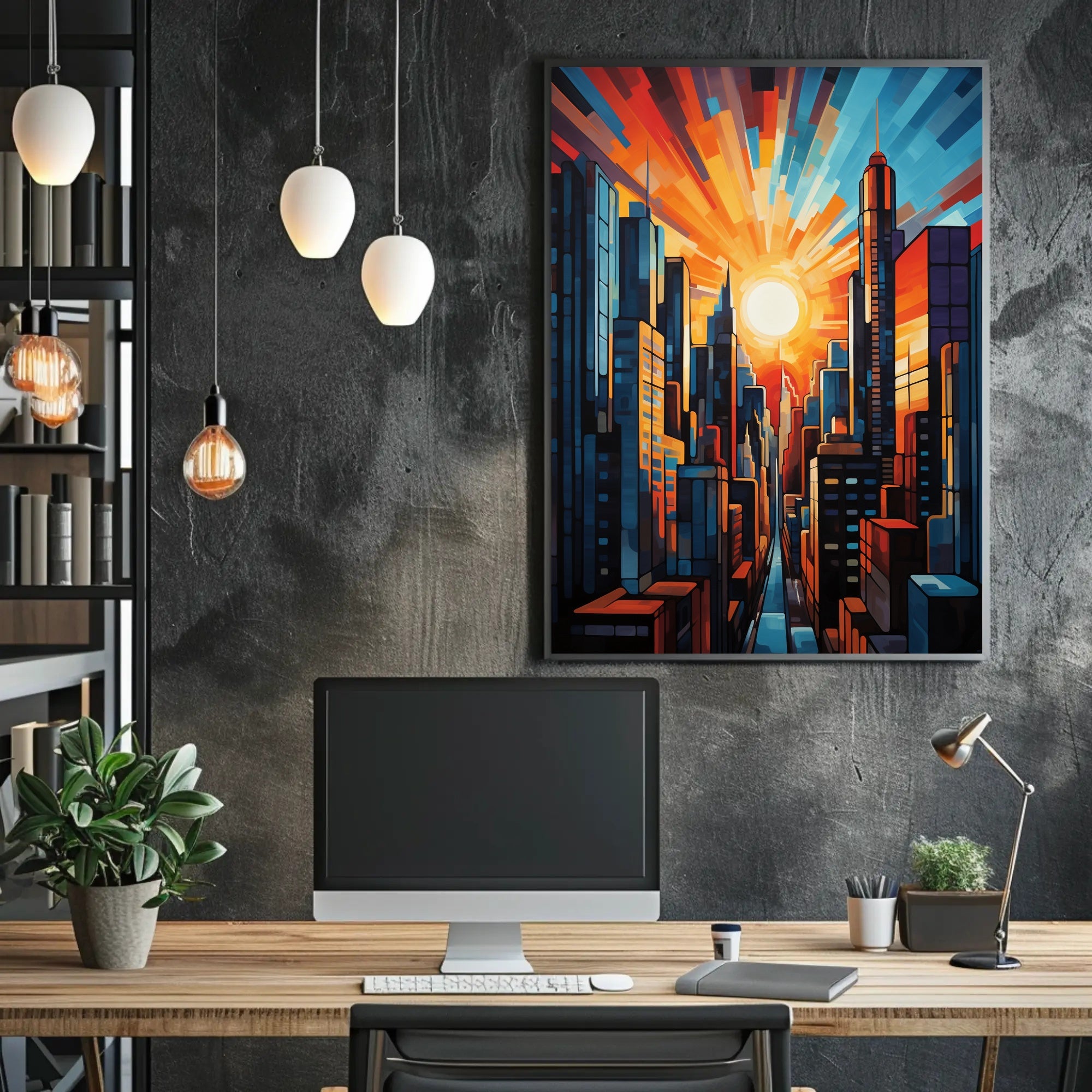 Urban Sunrise Poster PosterGoat