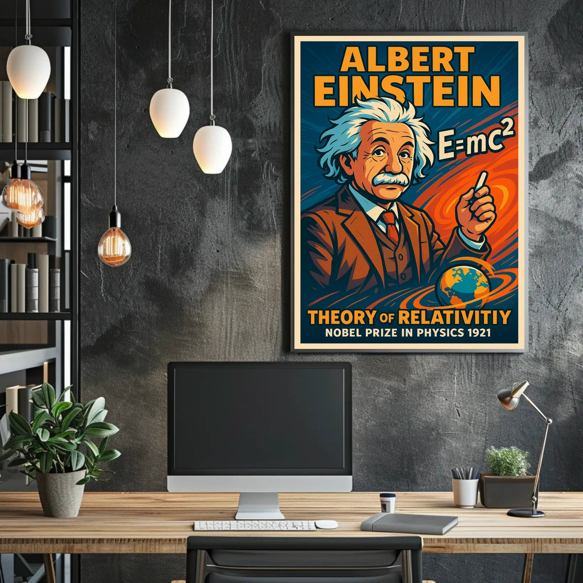 Albert Einstein Nobel Prize In Physics Poster