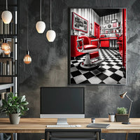 Vintage Barbershop Charm Poster