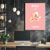 Bali Bliss Pastel Paradise Travel Poster PosterGoat
