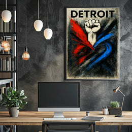 Detroit - Power and Unity Poster PosterGoat