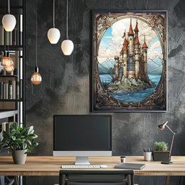 Enchanted Castle By The Sea Poster