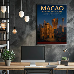 Macao A Fusion of Cultures Poster
