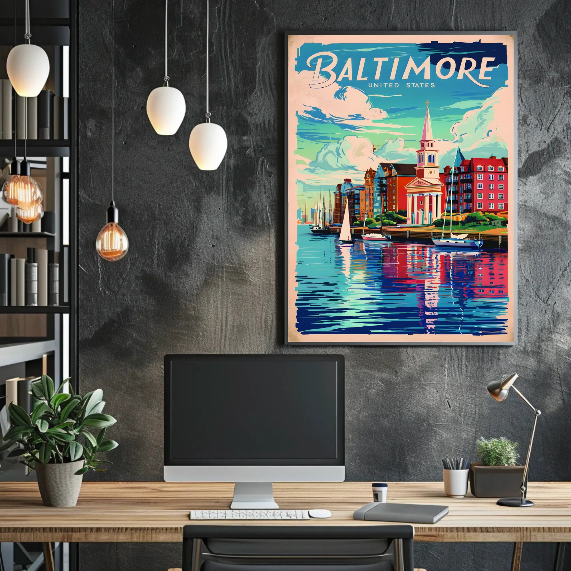 Baltimore Travel Poster