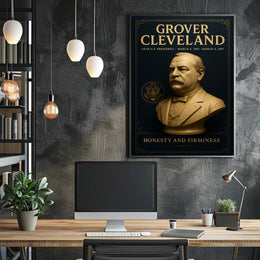 Grover Cleveland Vintage Presidential Historical or Presidential Poster PosterGoat