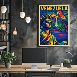 Venezuela A Vibrant Fusion Poster