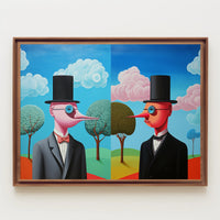Surrealistic Duo in Dreamscape Abstract or Artistic Poster