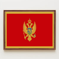 Montenegro Flag Poster