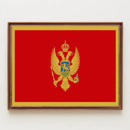 Montenegro Flag Poster