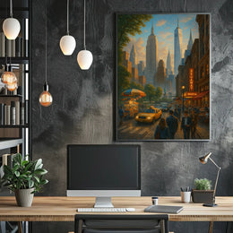 City Lights and Dreams Poster