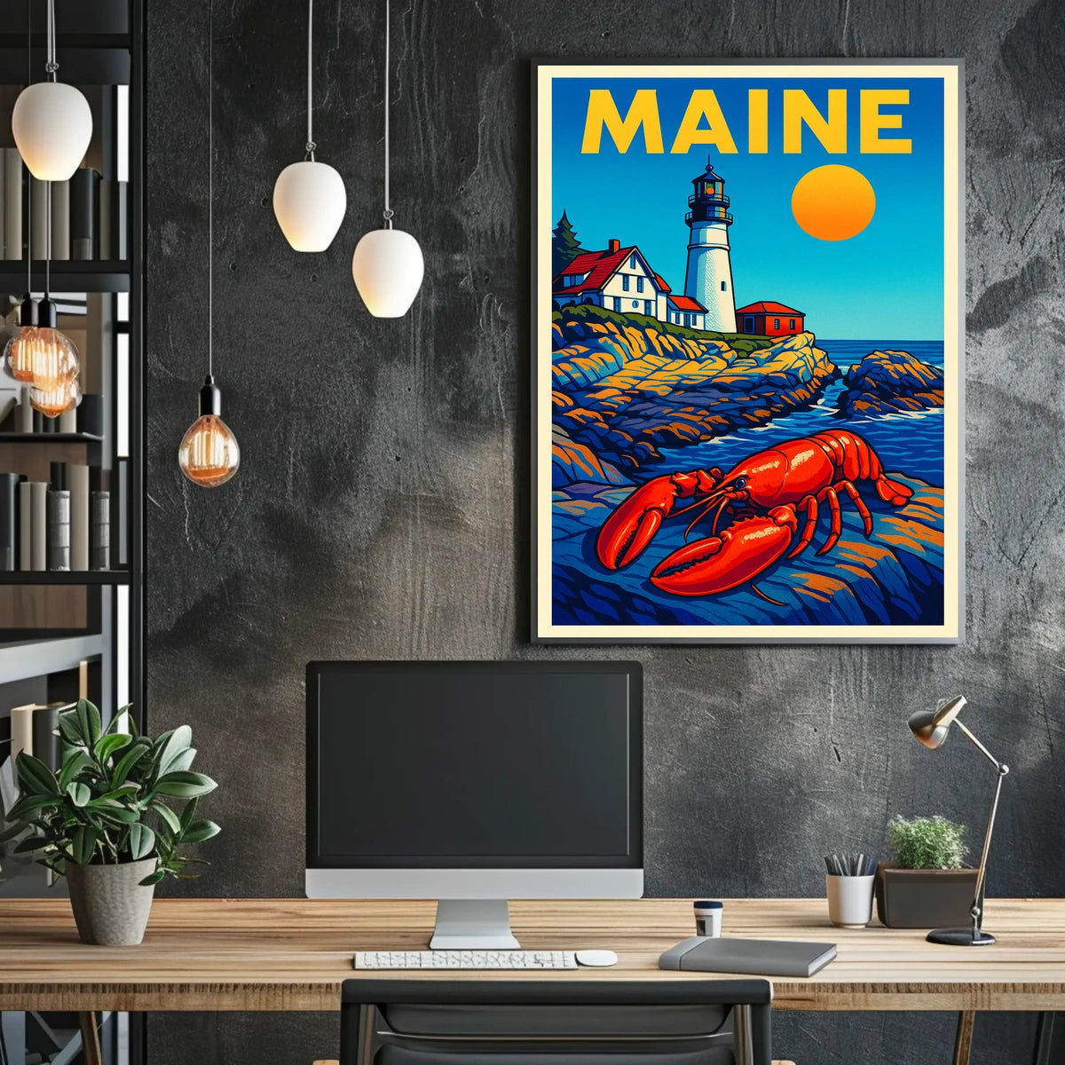 Maine Coastal Charm Poster