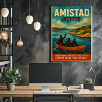 Amistad Reservoir And Historic Revolt Poster