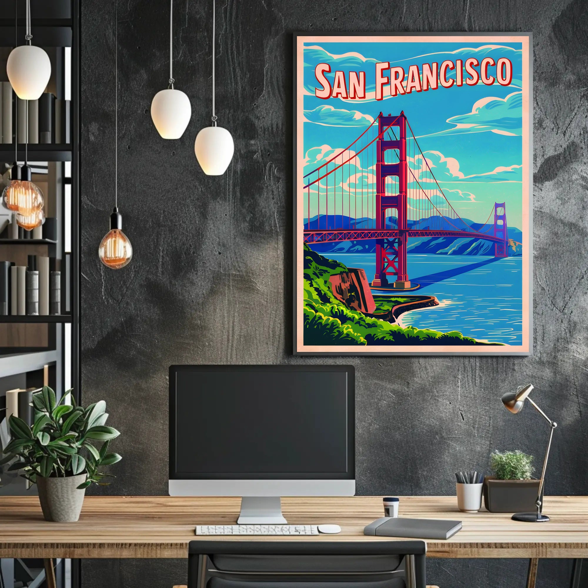 San Francisco Bridge Art Poster