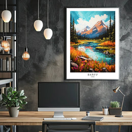 Banff, Canada A Scenic Masterpiece Poster