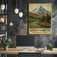 Arctic National Park Adventure Art Wanderlust Home Decor Enthusiasts Scenic Polar Majesty Poster