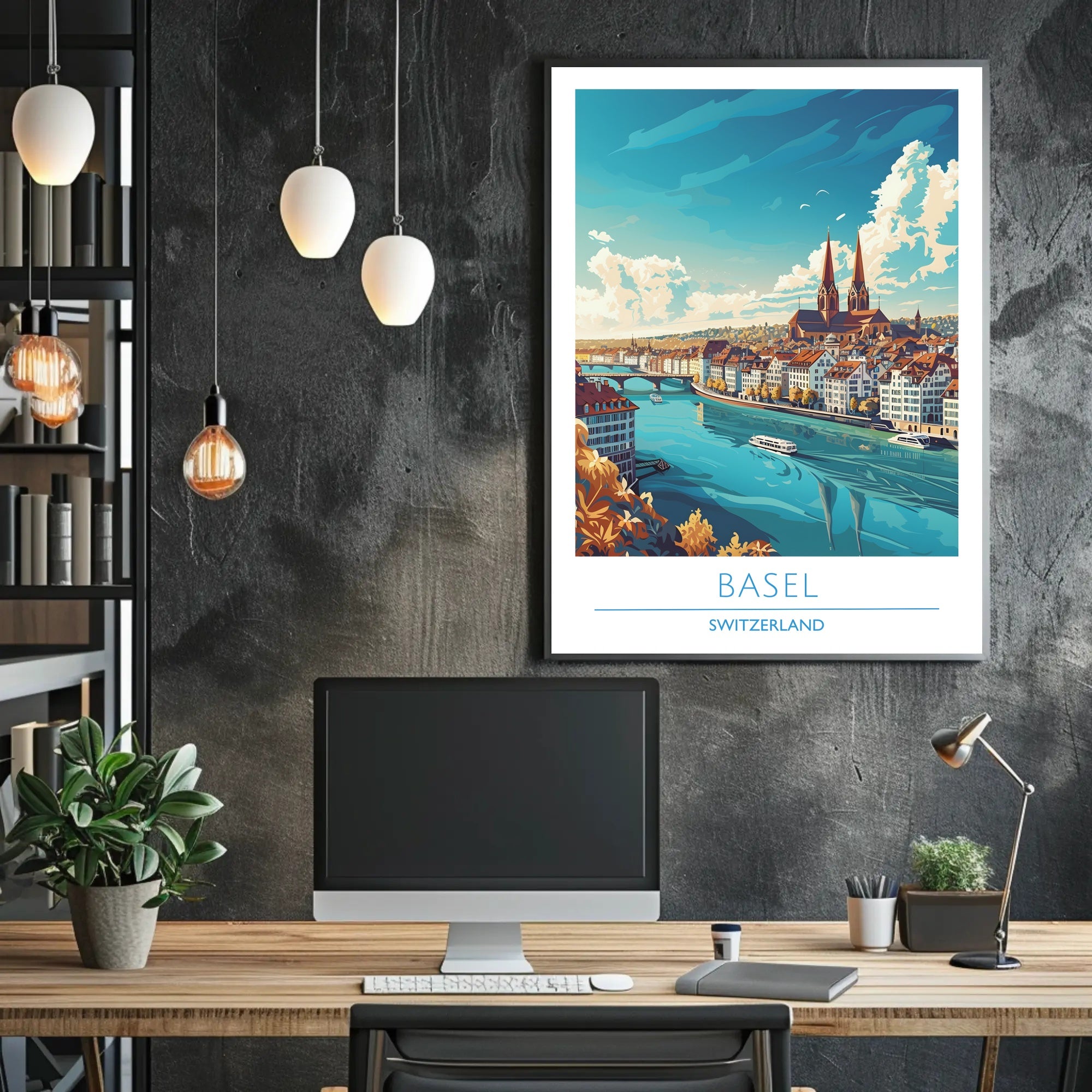 Basel Cityscape Poster