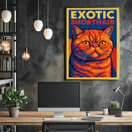 Exotic Shorthair Cat Poster