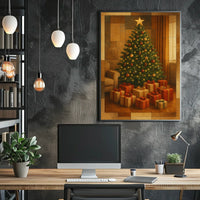 Festive Holiday Scene Poster