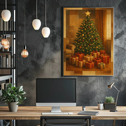 Festive Holiday Scene Poster