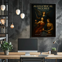 Allegorical Figures: A Fusion of Classical and Modern Poster