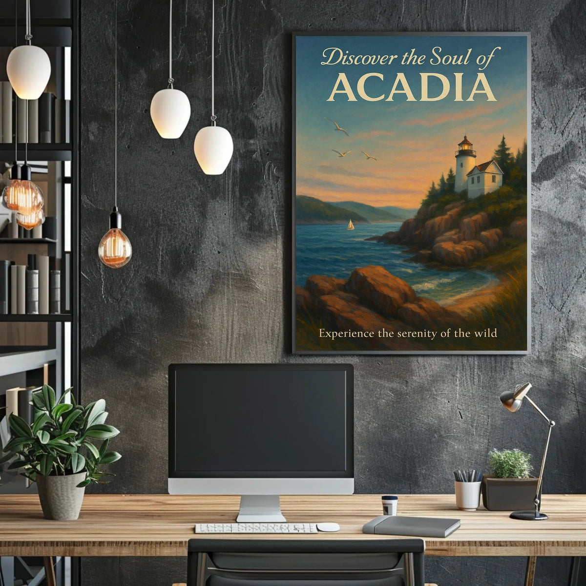 Discover the Soul of Acadia Poster
