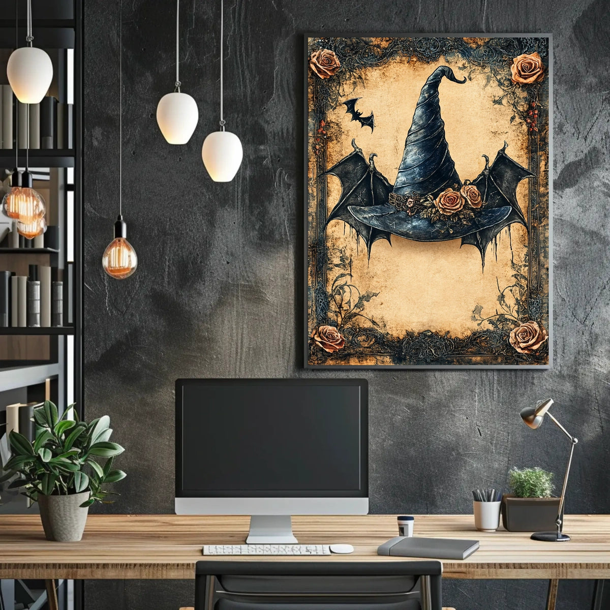 Mystical Witch's Hat Fantasy Art Poster