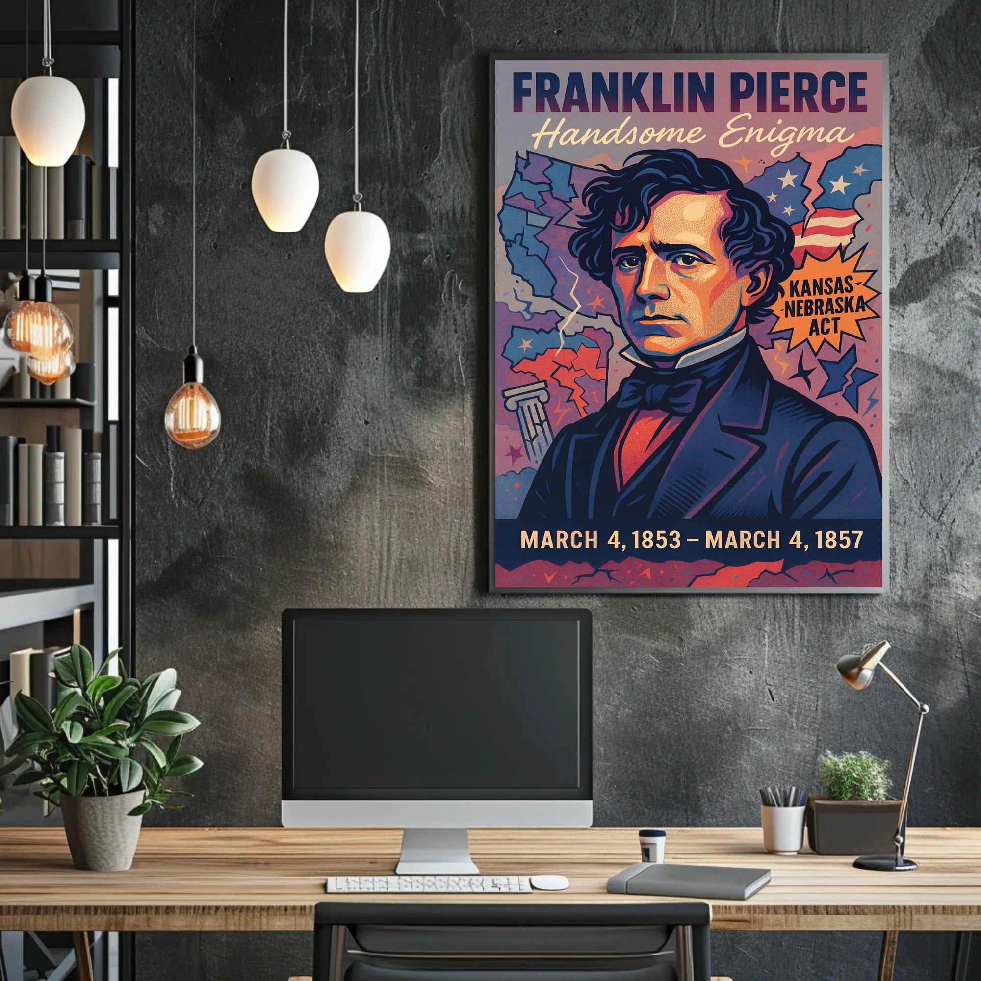 Franklin Pierce 14th President Poster PosterGoat