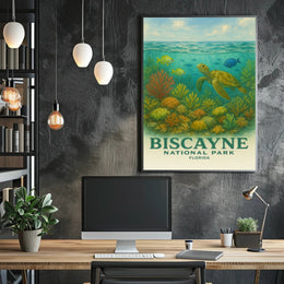 Biscayne National Park Travel Poster Print