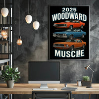 2025 Woodward Muscle Car Event Poster