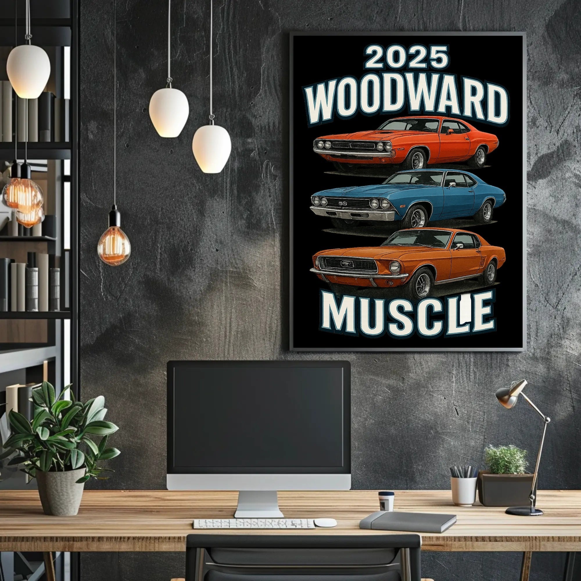 2025 Woodward Muscle Car Event Poster