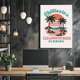 Chillaxin in Clearwater Beach Poster