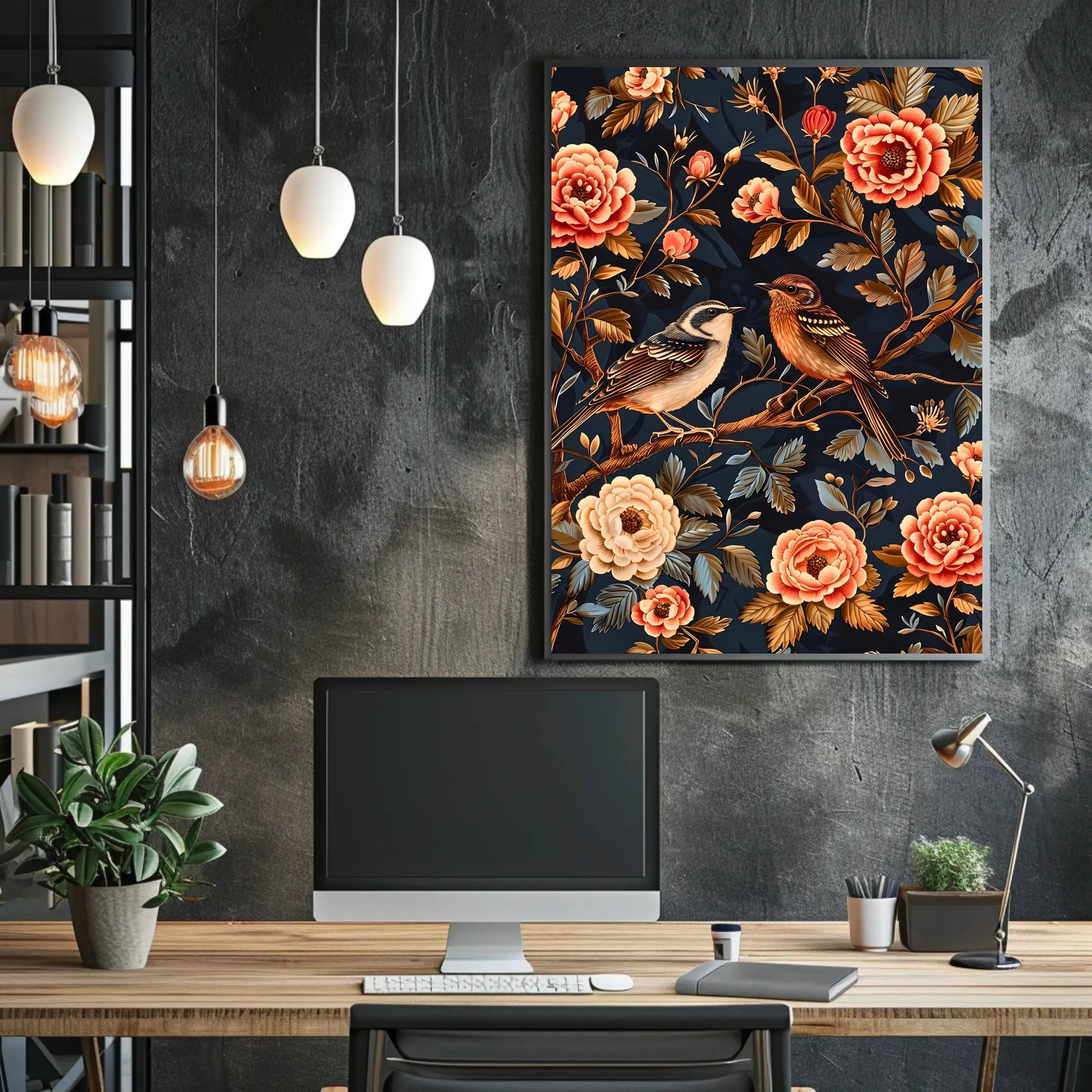 Enchanted Garden Wall Art Vintage Print