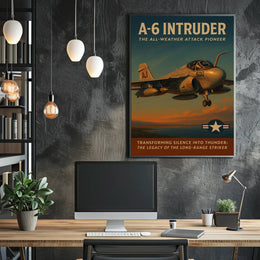 A-6 Intruder Vintage Military Recruitment Poster