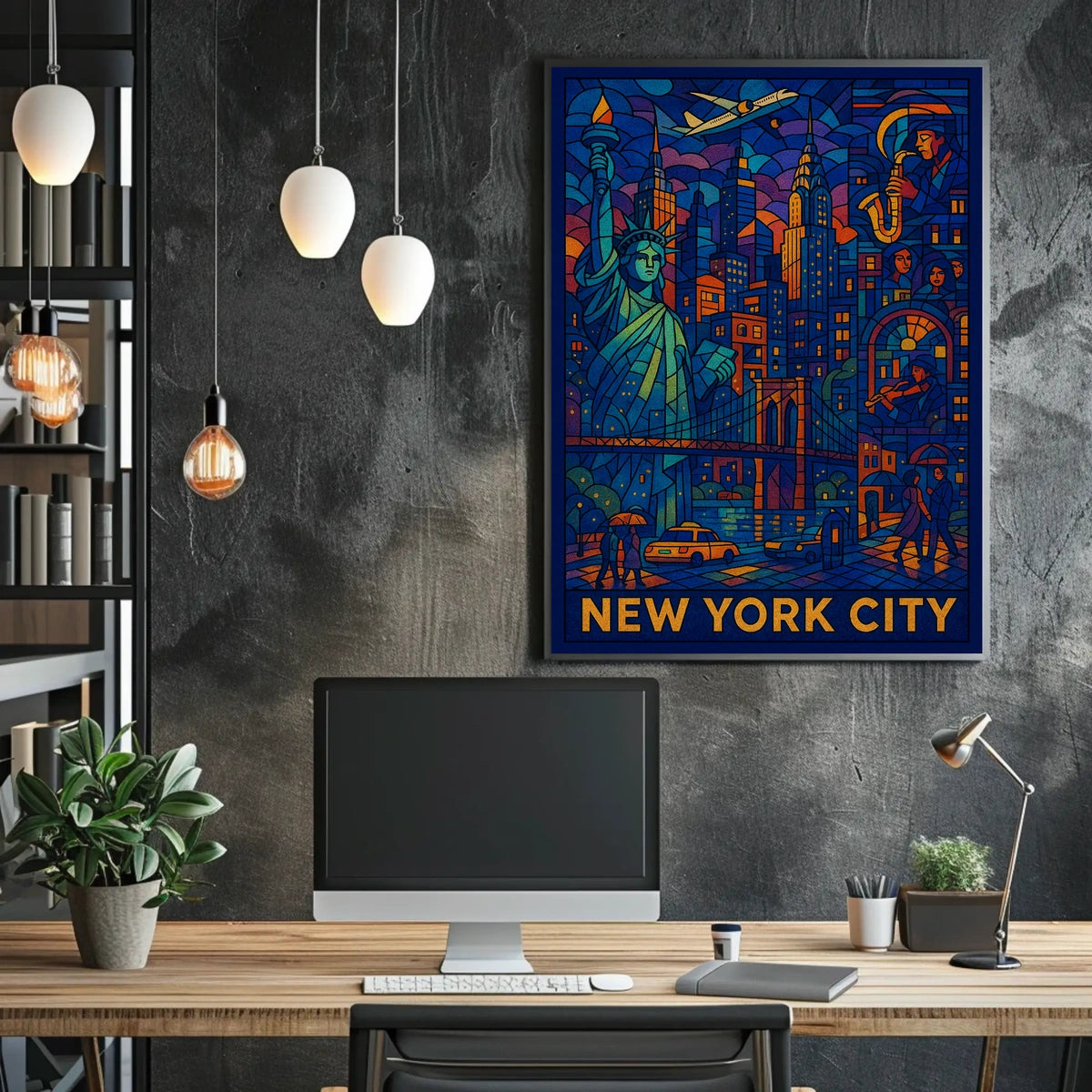 New York City A Vibrant Tapestry Poster